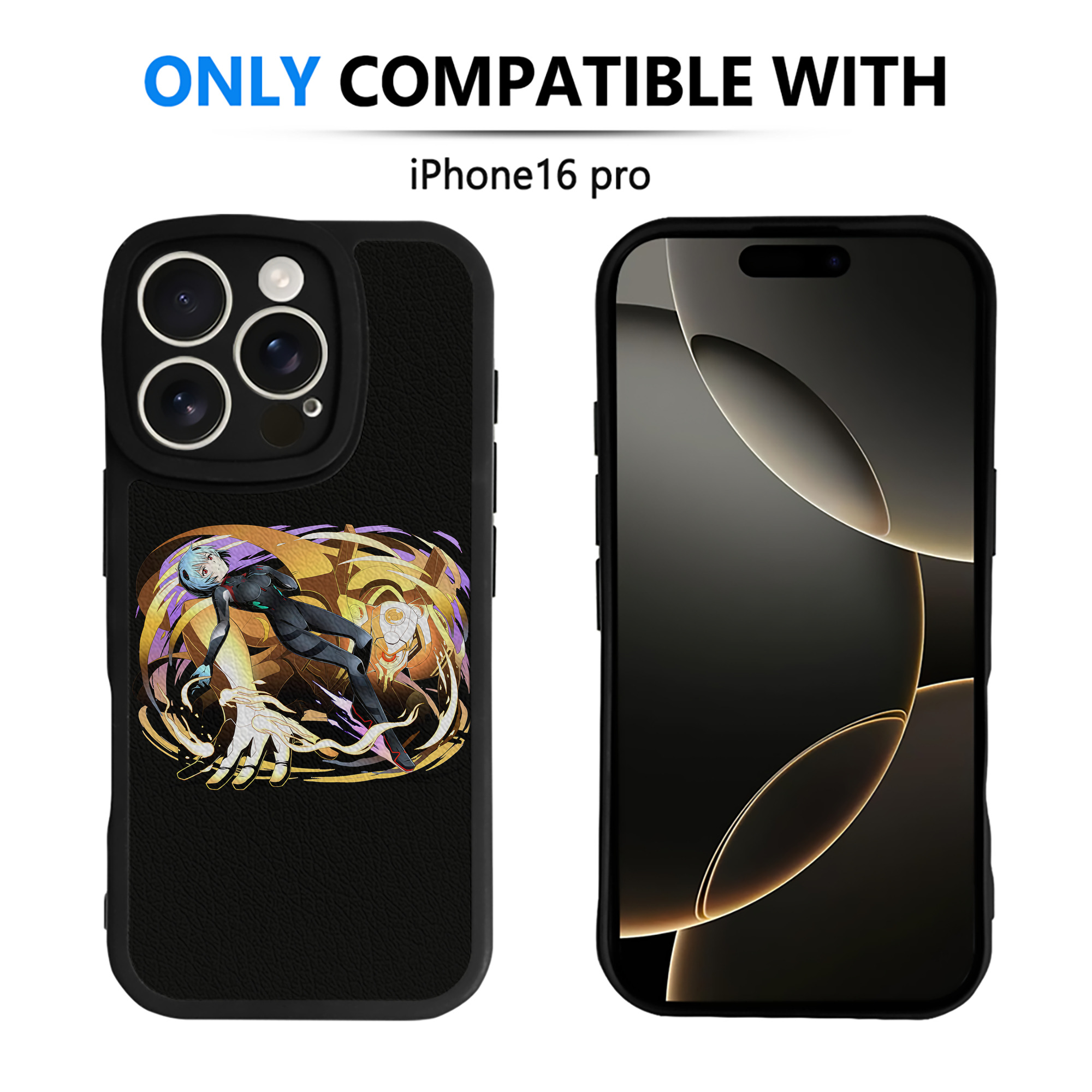 （画像用） EVA 新世紀エヴァンゲリオン 【iPhone 16シリーズ対応】シリコンスマホケース（レザー調） 材質：シリコン